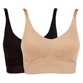 "As Is" Rhonda Shear 2-pack Lace Back Ahh Bra