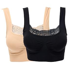"As Is" Rhonda Shear 2-pack Seamless Bra