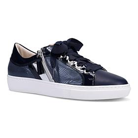"As Is" Ron White Ophelia Leather Footbed Sneaker