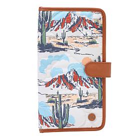 "As Is" Samantha Brown Quilted Nylon Organizer Wallet