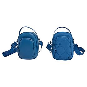 "As Is" Samantha Brown To-Go Anti-Theft 2-Piece Mini Crossbody Set