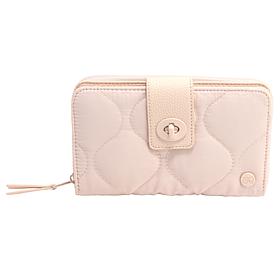 "As Is" Samantha Brown To-Go RFID Turn Lock Quilted Wallet