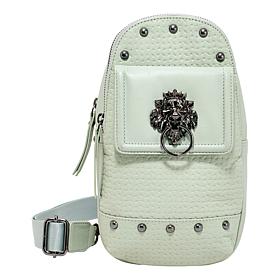"As Is" Sharif Legacy Braided Abuja Leather Sling Crossbody Bag