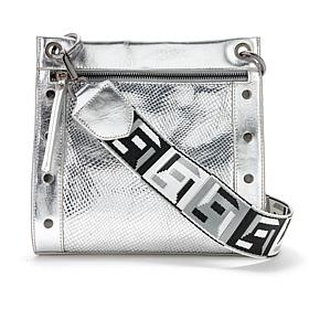 "As Is" Sharif Legacy Caviar Snake-Embossed Leather Crossbody Bag