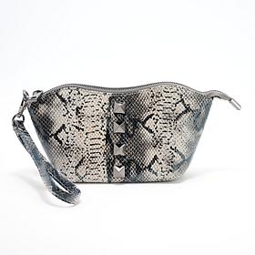"As Is" Sharif Legacy Leather Sweetheart Studded Wristlet