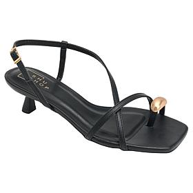 "As Is" SHUSHOP® Harper Comfortable Low Heel Sandal