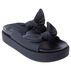 "As Is" SHUSHOP KIKI Bow Flatform Slide Sandal