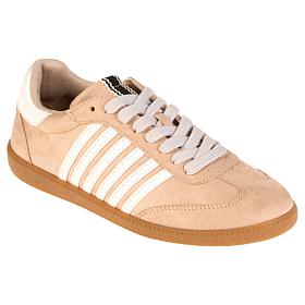 "As Is" SHUSHOP Steffie Striped Lace-Up Fashion Sneaker
