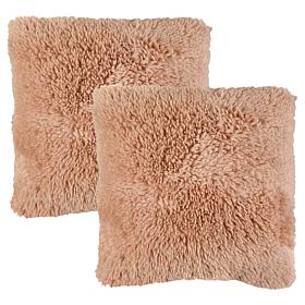 "As Is" South Street Loft Mongolian Faux Fur Pillow 2-pack