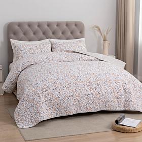 "As Is" South Street Loft Prewashed Floral Quilt Set