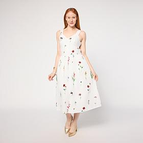 "As Is" Tower Hill by Christie Brinkley Cotton Smocked Dress