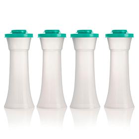 "As Is" Tupperware 4-piece Hourglass Seasoning Shaker Set