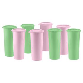 "As Is" Tupperware® 8-piece Heritage Sheer Classic Tumbler Set
