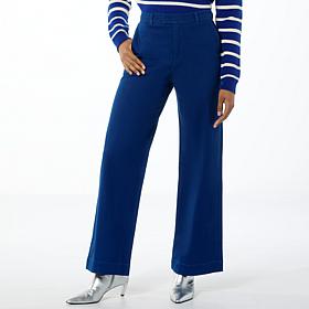 "As Is" TWRHLL by Christie Brinkley High Rise Pleated Wide Leg Trouser