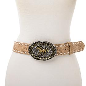 "As Is" TWRHLL by Christie Brinkley Western Heirloom Statement Belt
