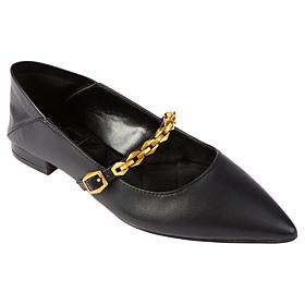 "As Is" Vince Camuto Aylin Chain Leather Ballet Flat