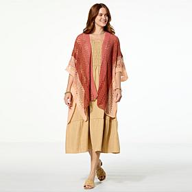 "As Is" Vince Camuto Ombre Open Knit Topper