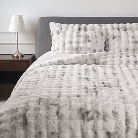 "As Is" W&C Faux Fur Bubble Comforter