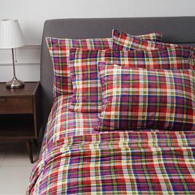 "As Is" Warm & Cozy 6-piece Plush Sheet Set with Extra Pillowcases