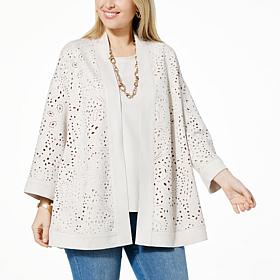 "As Is" WynneCollection Laser Cut Faux Suede Topper