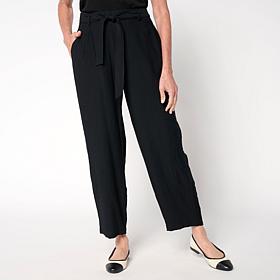 "As Is" WynneCollection Sedona Lantern Seam Straight Leg Ankle Pant