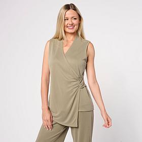 "As Is" WynneLayers Asymmetric Draped Sleeveless Top