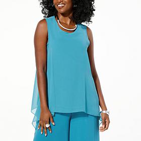 "As Is" WynneLayers Chiffon Overlay Tank