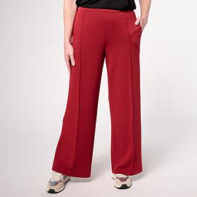 "As Is" WynneLayers Cloud Knit Pintuck Front Pull-On Pant