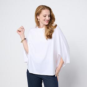 "As Is" WynneLayers Cotton Rayon Spandex Cape Tee