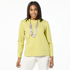 "As Is" WynneLayers Long-Sleeve Ponte Top