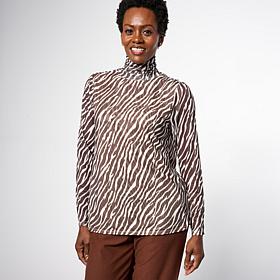 "As Is" WynneLayers Mesh Knit Turtleneck Top