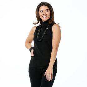 "As Is" WynneLayers Mock Neck Sleeveless Sweater