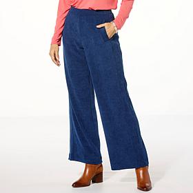 "As Is" WynneLayers Plush Ottoman Knit Straight Leg Pant