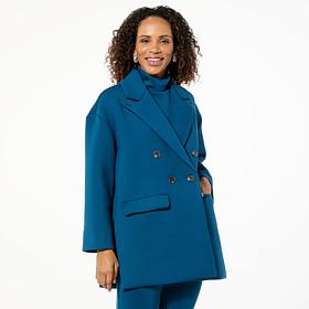 "As Is" WynneLayers Scuba Knit Unstructured Jacket