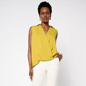 "As Is" WynneLayers Sleeveless Collared Twist Top