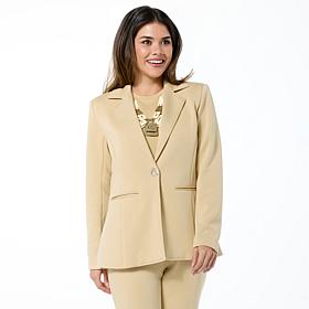 "As Is" WynneLayers Smooth Operator Blazer with Grommet Closure