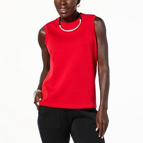 "As Is" WynneLayers Smooth Operator Crew-Neck Knit Tank