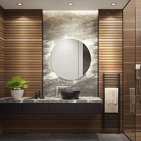 Ashden 36" Silver Aluminum LED Mirror