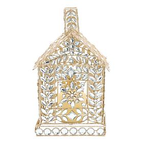 august & leo 12.5" Jeweled House with LED Candle