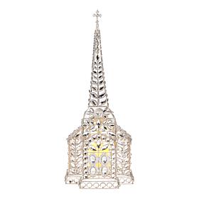 august & leo 24.5" Jeweled Church with LED Candle