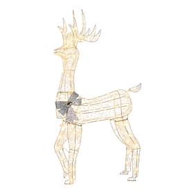 august & leo 47" LED Jeweled Wrapped Reindeer