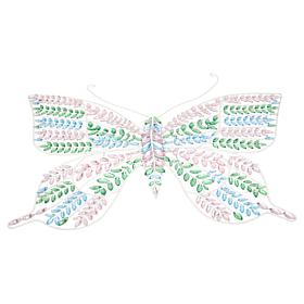 august & leo Acrylic Jewel Butterfly Wall Light with Timer