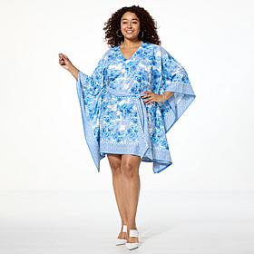 Badgley Mischka Micah Belted Caftan Dress