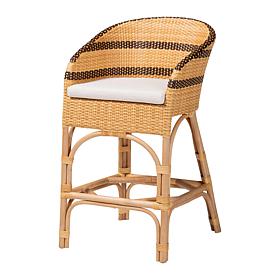 bali and pari Elma Rattan Counter-Height Chair
