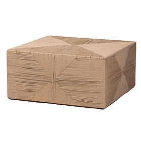 bali and pari Nakita Japandi Coffee Table with Woven Jute