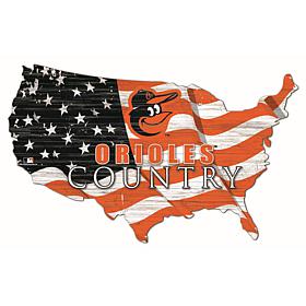Baltimore Orioles USA Shape Flag Cutout