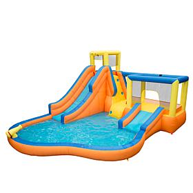 Banzai Inflatable Slide 'N Bounce Splash 3-Level Water Park