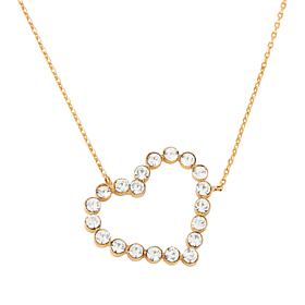 BAUBLEBAR Clear Crystal Asymmetrical Heart Necklace
