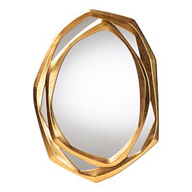 Baxton Studio Halen Gold Accent Wall Mirror