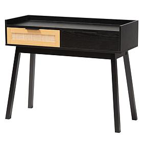 Baxton Studio Kalani Mid Century Wood 2 Drawer Console Table